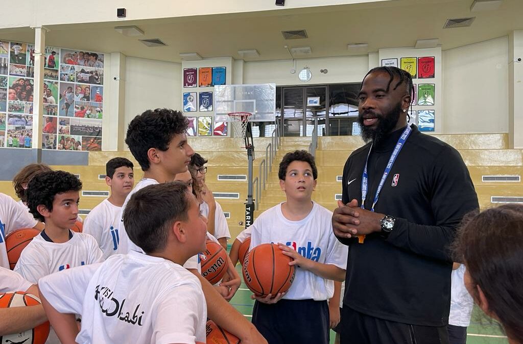 Entrainement avec un ancien champion de NBA