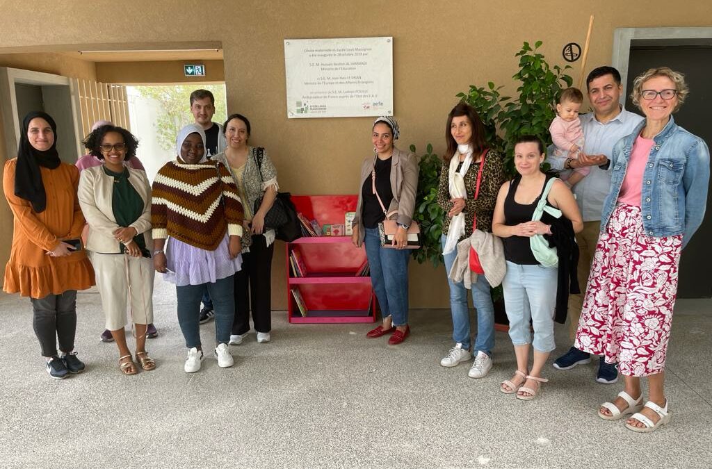 Inauguration des cabanes à livres du LLM !