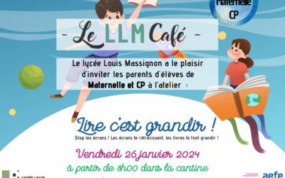 LLM Café Primaire le 26 janvier : lire, c’est grandir !