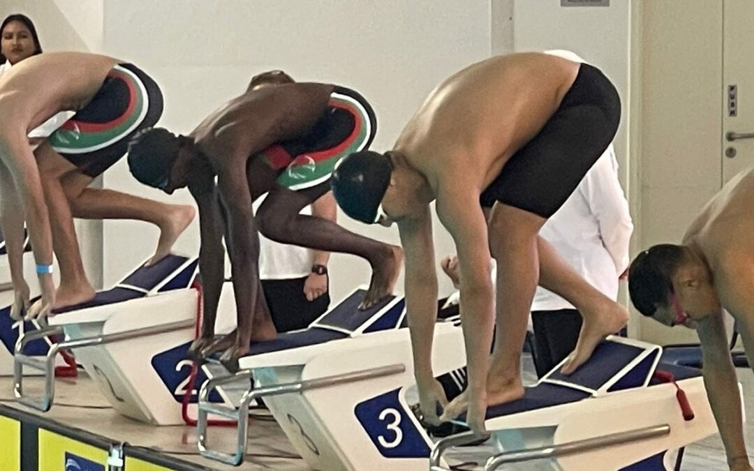 Une grande ovation pour nos champions de natation !