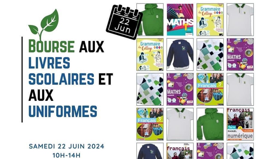 Bourse aux livres et uniformes du CAPE LLM le 22 Juin – Marquez vos calendriers !