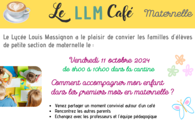 LLM Café le 11 octobre : comment accompagner mon enfant dans les premiers mois en maternelle ?