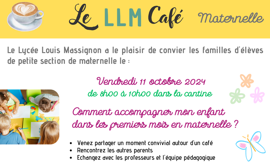 LLM Café le 11 octobre : comment accompagner mon enfant dans les premiers mois en maternelle ?