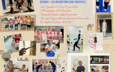 Inscriptions ouvertes pour la deuxième session des activités extrascolaires !