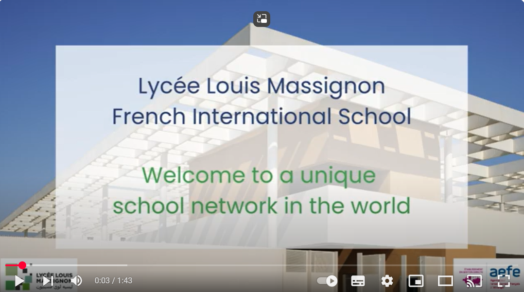 Bienvenue au Lycée Louis Massignon !