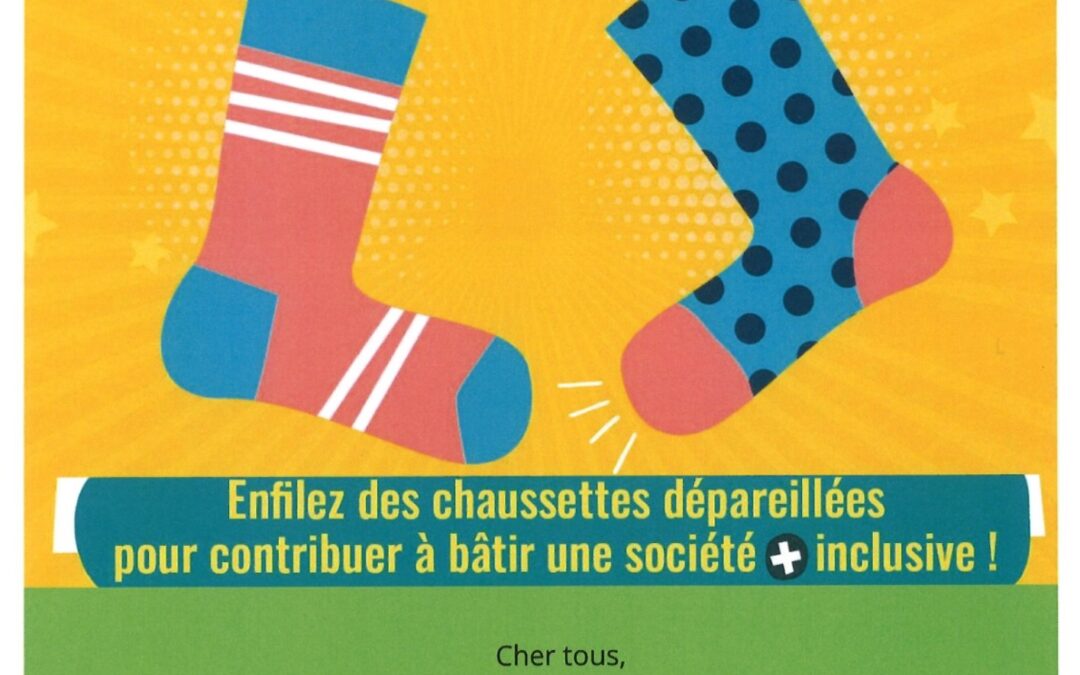 Journée de la Trisomie 21 : Participez à notre mosaïque de chaussettes !