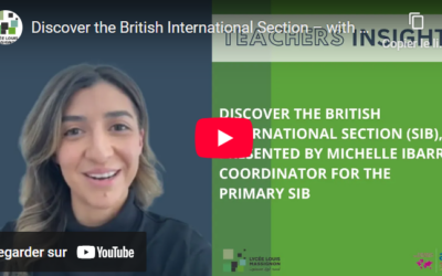 Découvrez la Section Internationale Britannique – avec Michelle Ibarra, coordinatrice pour le primaire